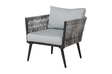 Preveza Loungegruppe 120 cm - Grå - Havemøbler - Loungemøbler - Loungesæt