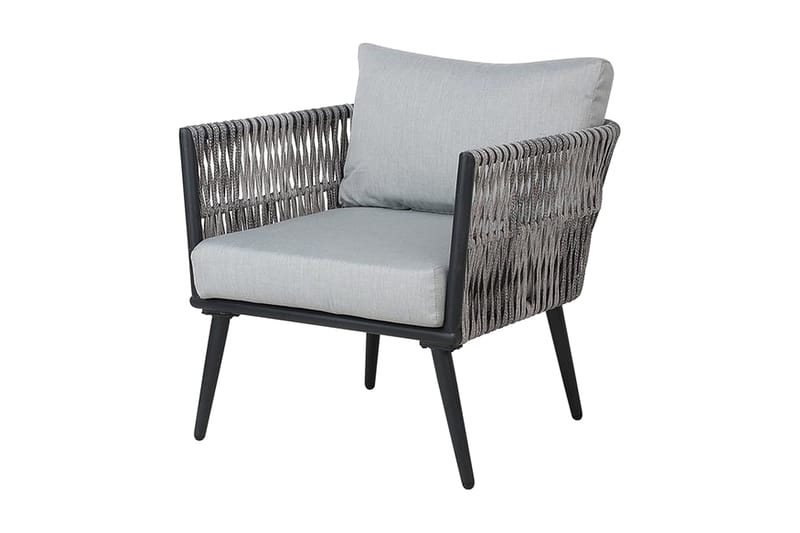 Preveza Loungegruppe 120 cm - Grå - Havemøbler - Loungemøbler - Loungesæt