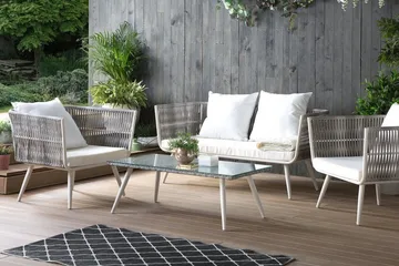 Ragusa Loungegruppe 156 cm - Grå - Havemøbler - Loungemøbler - Loungesæt
