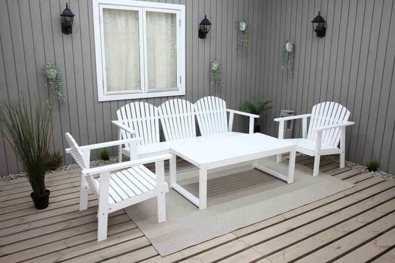 Rolston Loungesæt - Hvid - Havemøbler - Loungemøbler - Loungesæt