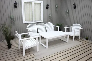 Rolston Loungesæt - Hvid - Havemøbler - Loungemøbler - Loungesæt