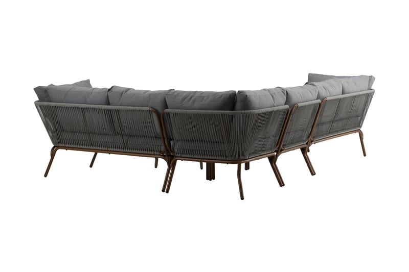 Roxo Hjørnesofa Brun - Venture Home - Altanmøbler - Sofagrupper udendørs - Loungesæt