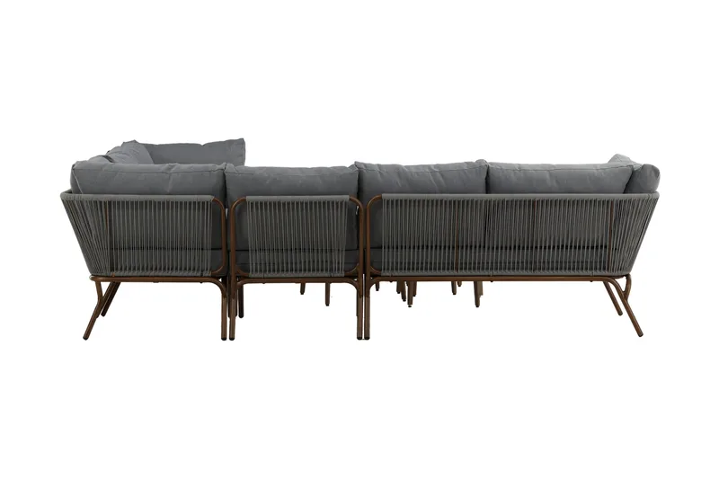 Roxo Hjørnesofa Brun - Venture Home - Havemøbler - Loungemøbler - Loungesæt