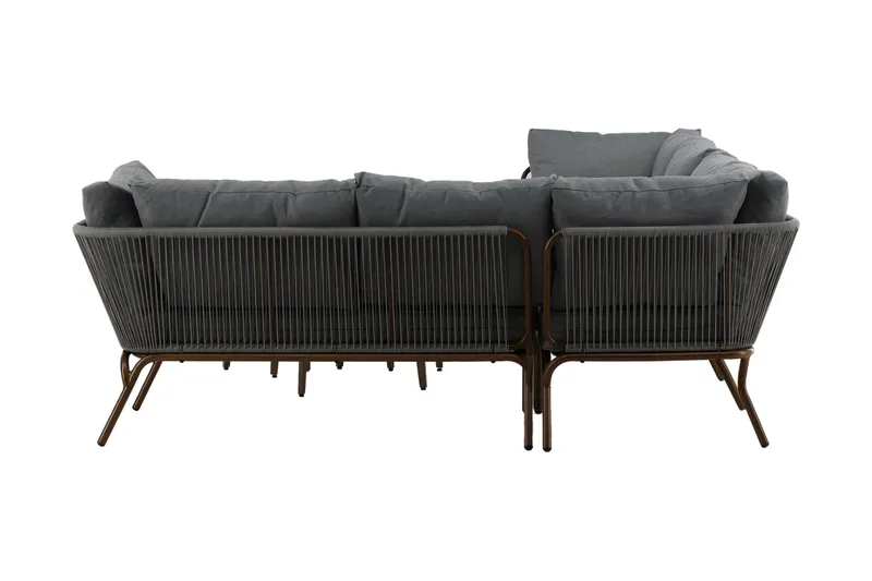 Roxo Hjørnesofa Brun - Venture Home - Havemøbler - Loungemøbler - Loungesæt