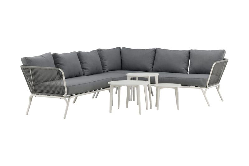 Roxo hjørnesofa hvid - Venture Home - Havemøbler - Loungemøbler - Loungesæt