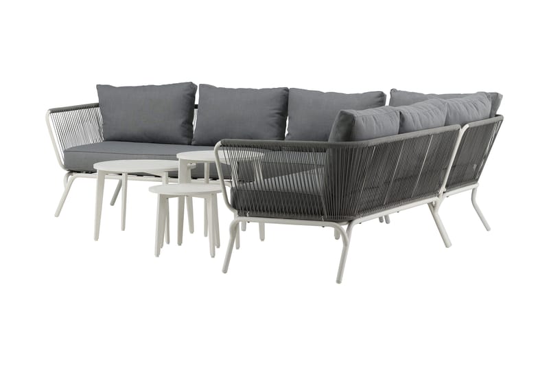 Roxo hjørnesofa hvid - Venture Home - Havemøbler - Loungemøbler - Loungesæt