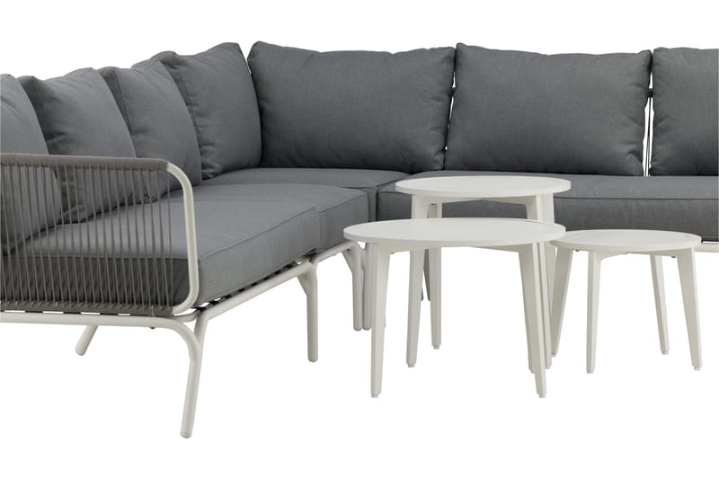 Roxo hjørnesofa hvid - Venture Home - Havemøbler - Loungemøbler - Loungesæt