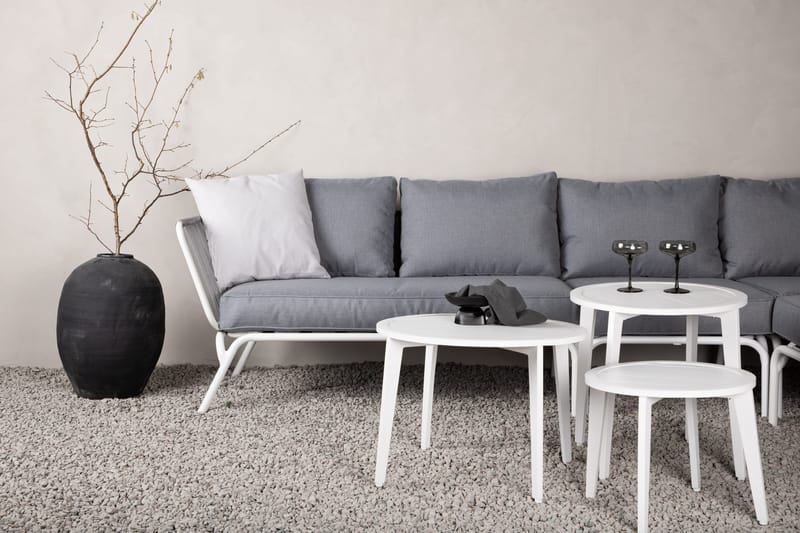Roxo hjørnesofa hvid - Venture Home - Havemøbler - Loungemøbler - Loungesæt