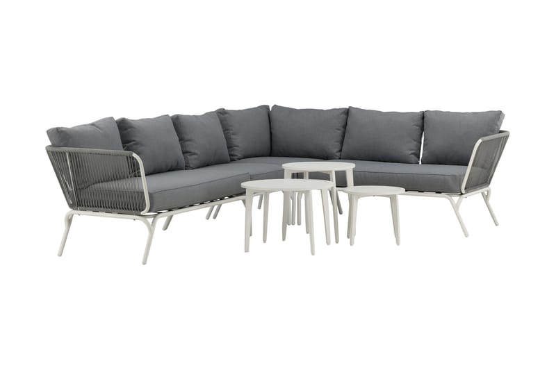 Roxo Hjørnesofa Hvid - Venture Home - Altanmøbler - Sofagrupper udendørs - Loungesæt