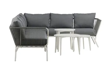 Roxo hjørnesofa hvid - Venture Home - Havemøbler - Loungemøbler - Loungesæt