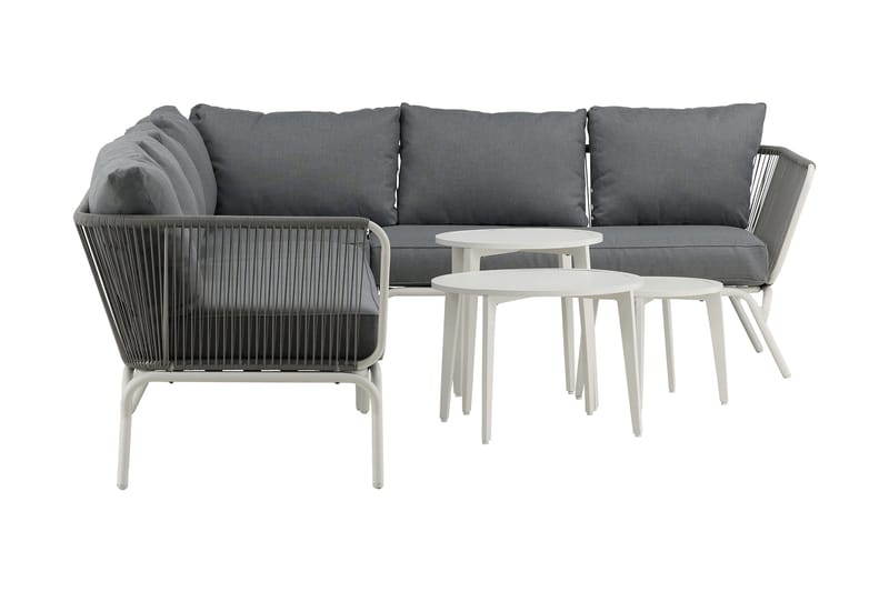 Roxo hjørnesofa hvid - Venture Home - Havemøbler - Loungemøbler - Loungesæt