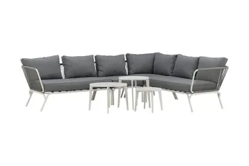 Roxo hjørnesofa hvid - Venture Home - Havemøbler - Loungemøbler - Loungesæt