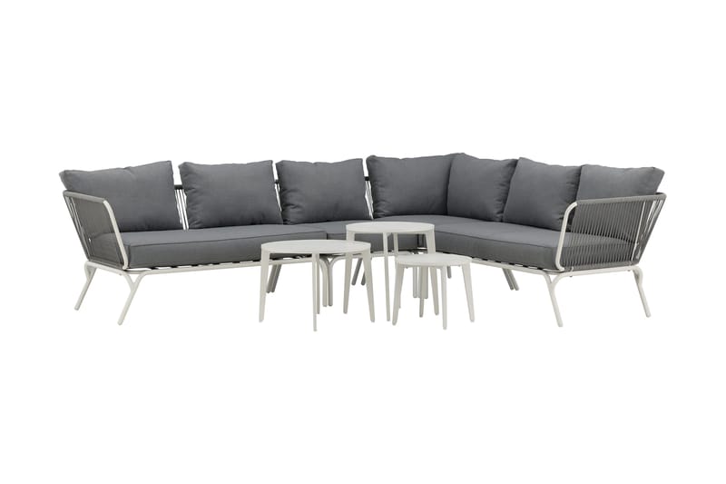 Roxo hjørnesofa hvid - Venture Home - Havemøbler - Loungemøbler - Loungesæt