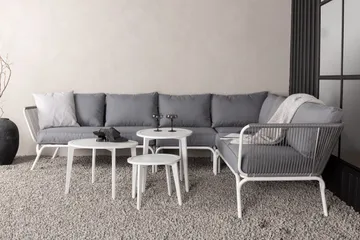Roxo hjørnesofa hvid - Venture Home - Havemøbler - Loungemøbler - Loungesæt