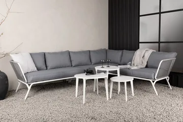 Roxo hjørnesofa hvid - Venture Home - Havemøbler - Loungemøbler - Loungesæt