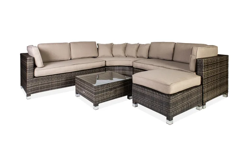 Sæt af DAWSON med puder bord Hjørnesofa og fodskammel, undefined