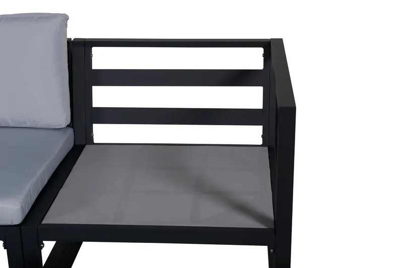 Salvador Loungesæt - Grå/Sort - Havemøbler - Loungemøbler - Loungesæt