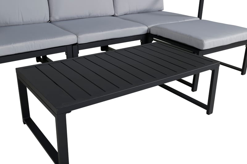 Salvador Loungesæt - Grå/Sort - Havemøbler - Loungemøbler - Loungesæt