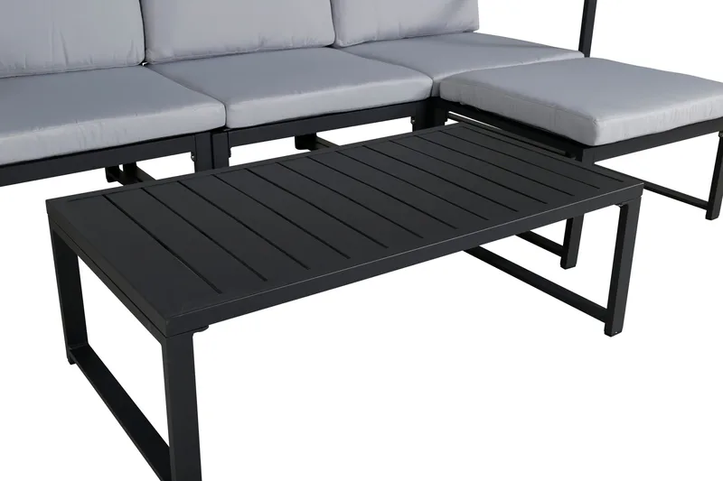 Salvador Loungesæt - Grå/Sort - Havemøbler - Loungemøbler - Loungesæt