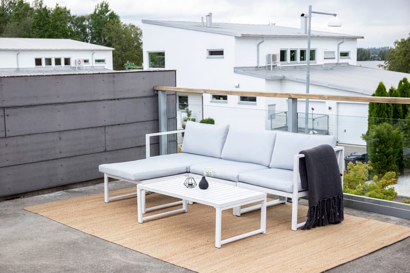 Salvador Loungesæt Hvid/Grå - Venture Home - Altanmøbler - Sofagrupper udendørs - Loungesæt