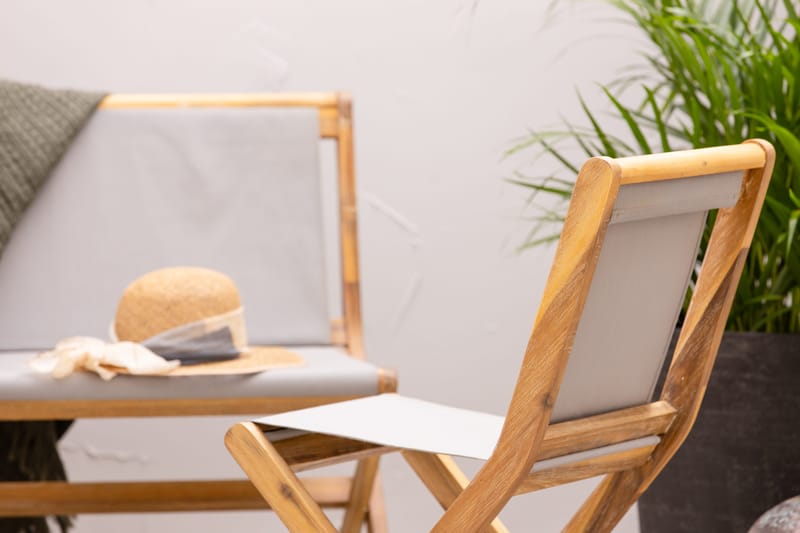 Sammenfoldelig sofagruppe - Akacia - Havemøbler - Loungemøbler - Loungesæt