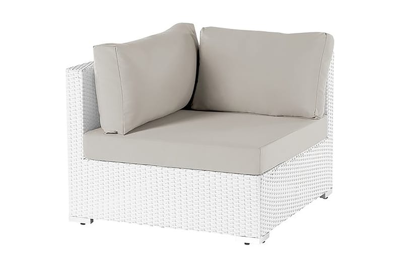 Sano Ii Loungegruppe 245 cm - Hvid - Sofagrupper udendørs - Loungesæt - Altanmøbler