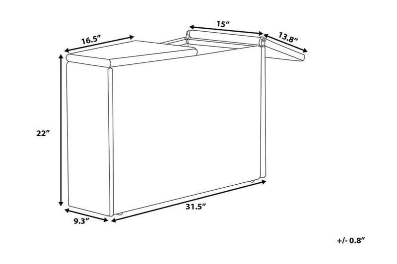 Severo Loungegruppe 102 cm - Brun - Altanmøbler - Sofagrupper udendørs - Loungesæt