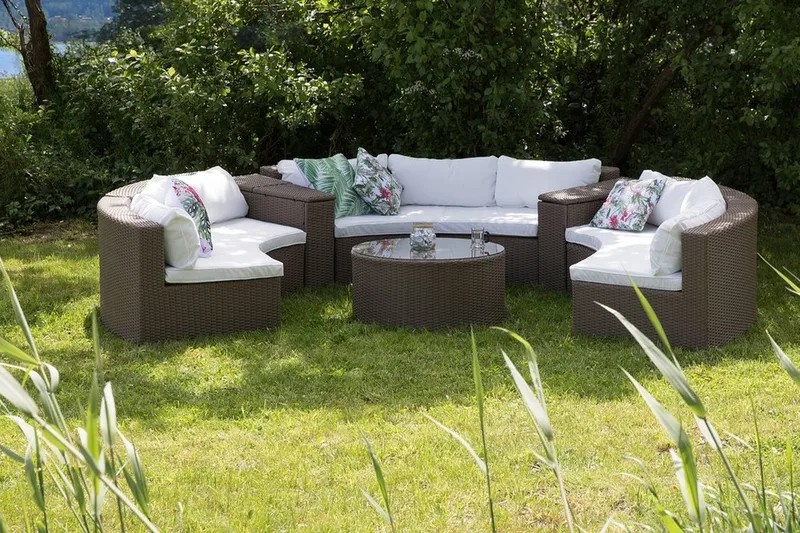 Severo Loungegruppe 102 cm - Brun - Havemøbler - Loungemøbler - Loungesæt