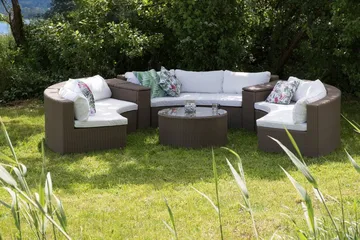 Severo Loungegruppe 102 cm - Brun - Havemøbler - Loungemøbler - Loungesæt