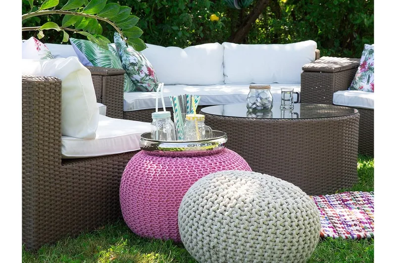 Severo Loungegruppe 102 cm - Brun - Havemøbler - Loungemøbler - Loungesæt