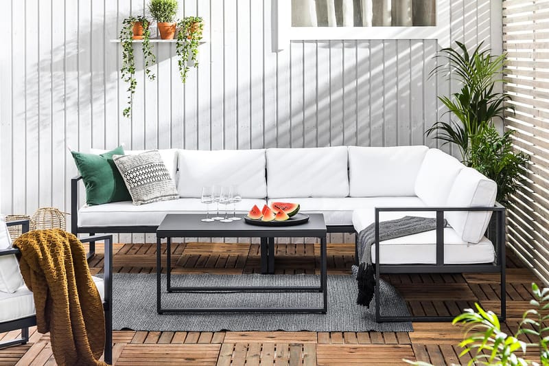 Silvia Loungesæt - Sort - Altanmøbler - Sofagrupper udendørs - Loungesæt
