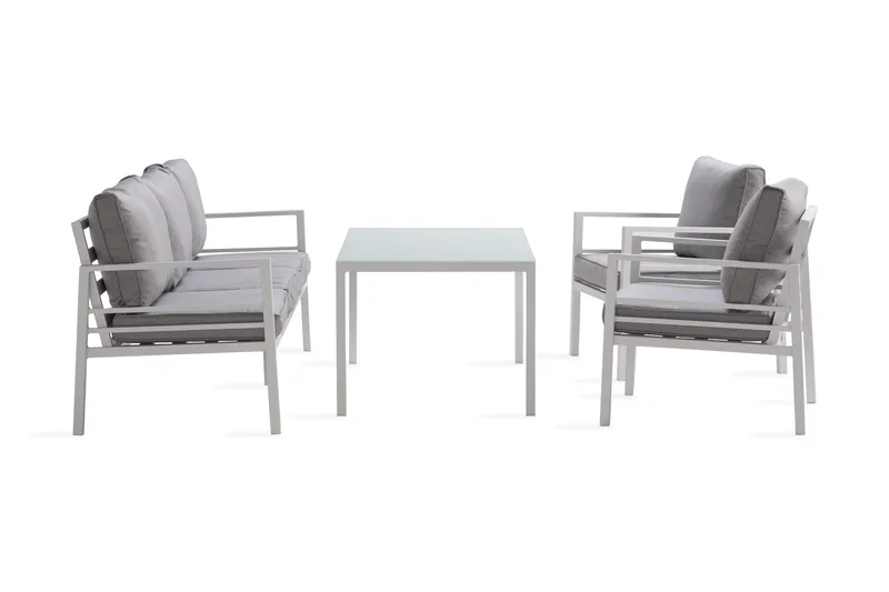 sofagruppe Comfort Garden Ariany Grå/Hvid - Havemøbler - Loungemøbler - Loungesæt