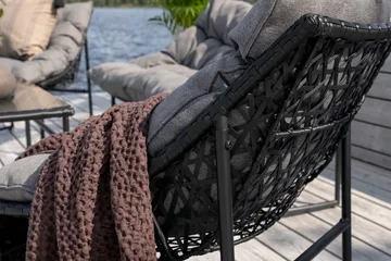 Tina Loungesæt 4-Pers. - Sort - Havemøbler - Loungemøbler - Loungesæt