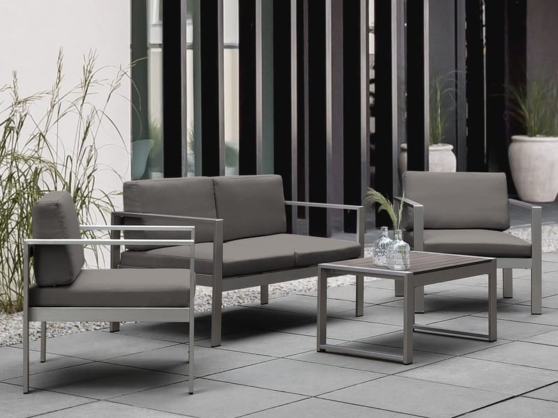 Tirrena Loungegruppe 90 cm - Grå - Sofagrupper udendørs - Loungesæt - Altanmøbler