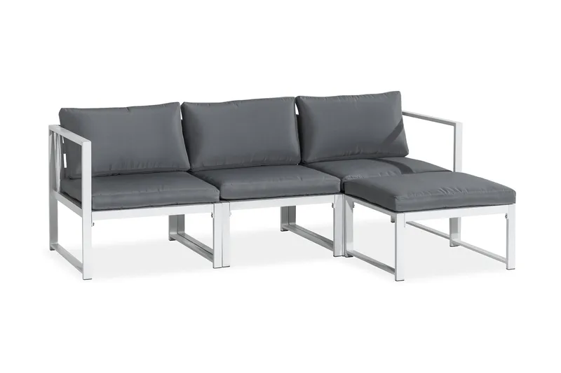Tunis Loungesæt - Hvid - Havemøbler - Loungemøbler - Loungesæt