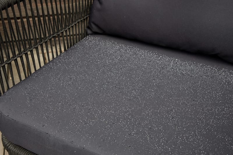 Utah loungegruppe til udendørs brug 4-personers - Sort - Havemøbler - Loungemøbler - Loungesæt