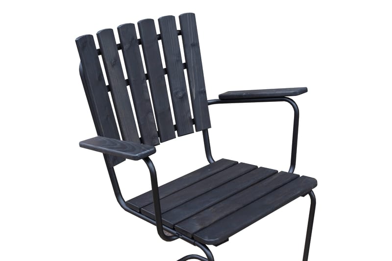 Vaxholm Spisebordssæt Rund - Kaffesort/Grå - Havemøbler - Loungemøbler - Loungesæt