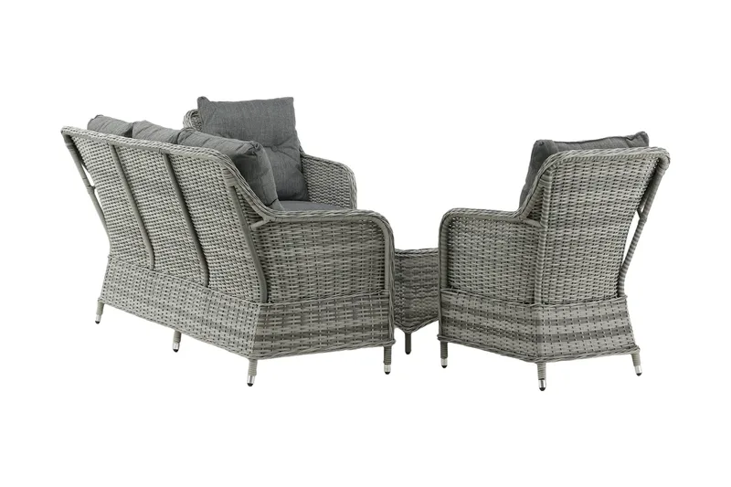 Vikelund loungegruppe til udendørs brug - Grå - Havemøbler - Loungemøbler - Loungesæt