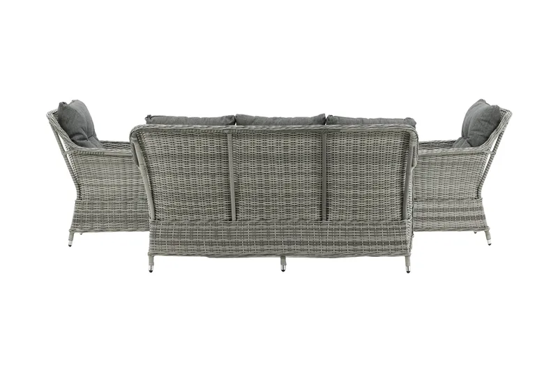 Vikelund loungegruppe til udendørs brug - Grå - Havemøbler - Loungemøbler - Loungesæt