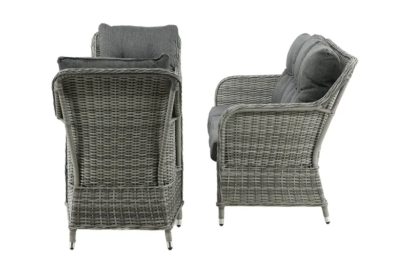 Vikelund loungegruppe til udendørs brug - Grå - Havemøbler - Loungemøbler - Loungesæt