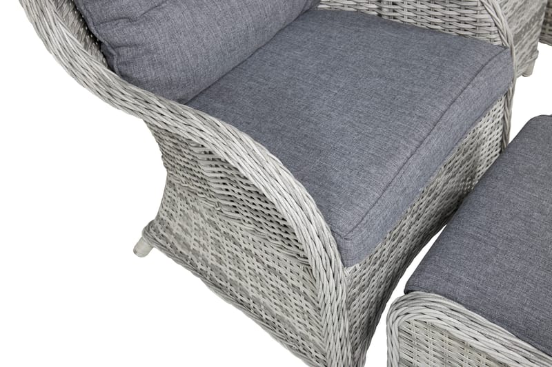 Vikelund loungegruppe til udendørs brug - Grå - Havemøbler - Loungemøbler - Loungesæt