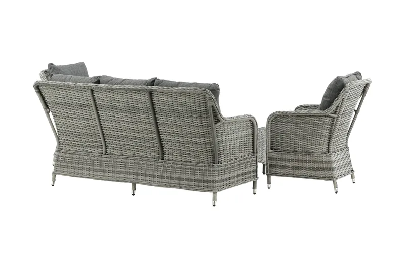 Vikelund loungegruppe til udendørs brug - Grå - Havemøbler - Loungemøbler - Loungesæt