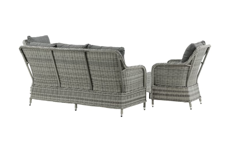 Vikelund loungegruppe til udendørs brug - Grå - Havemøbler - Loungemøbler - Loungesæt