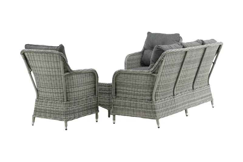 Vikelund loungegruppe til udendørs brug - Grå - Havemøbler - Loungemøbler - Loungesæt