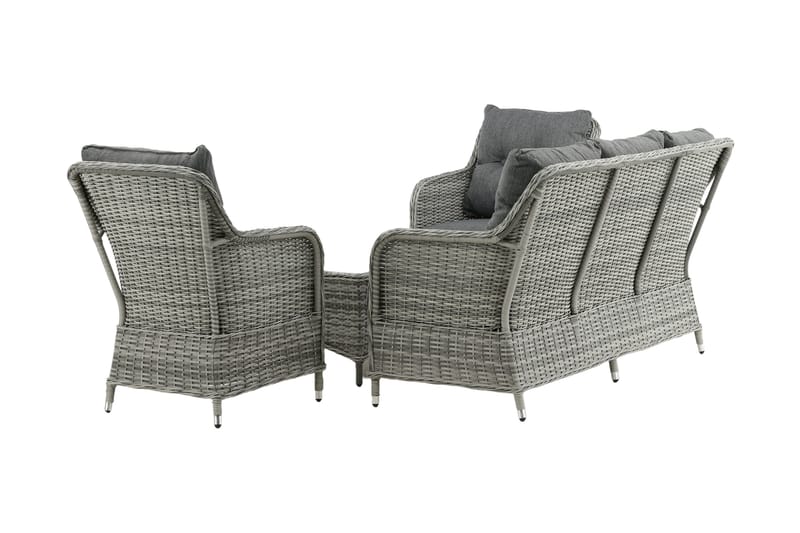Vikelund loungegruppe til udendørs brug - Grå - Havemøbler - Loungemøbler - Loungesæt