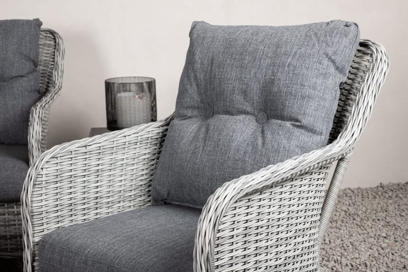 Vikelund loungegruppe til udendørs brug - Grå - Havemøbler - Loungemøbler - Loungesæt