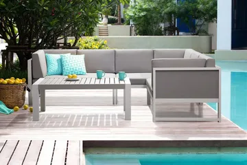 Vinci Loungegruppe 120 cm - Grå - Havemøbler - Loungemøbler - Loungesæt
