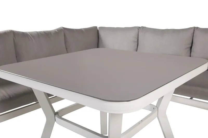 Virya Hjørneloungesæt med Hynder Grå - Venture Home - Havemøbler - Loungemøbler - Loungesæt