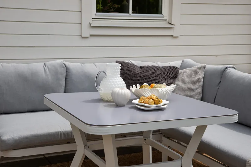 Virya Hjørneloungesæt med Hynder Grå - Venture Home - Havemøbler - Loungemøbler - Loungesæt