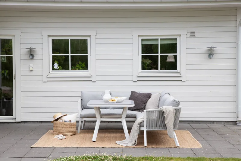 Virya Hjørneloungesæt med Hynder Grå - Venture Home - Havemøbler - Loungemøbler - Loungesæt